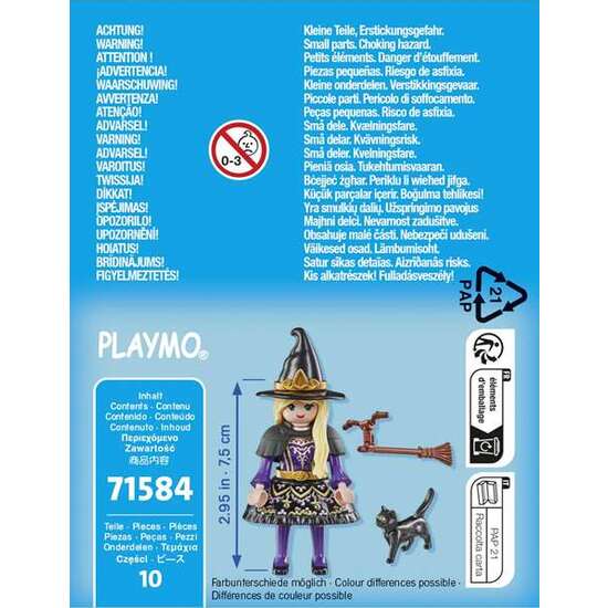 FIGURA BRUJA CON GATO PLAYMOBIL SPECIAL PLUS image 3
