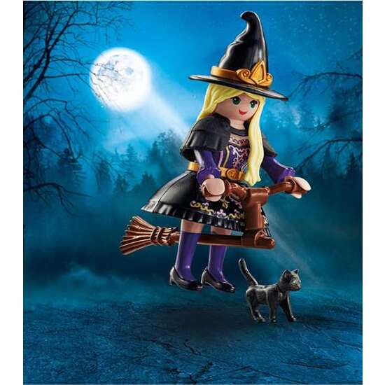 FIGURA BRUJA CON GATO PLAYMOBIL SPECIAL PLUS image 4