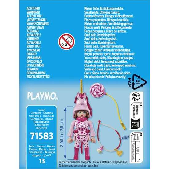 MUJER CON DISFRAZ DE UNICORNIO PLAYMOBIL SPECIAL PLUS image 3