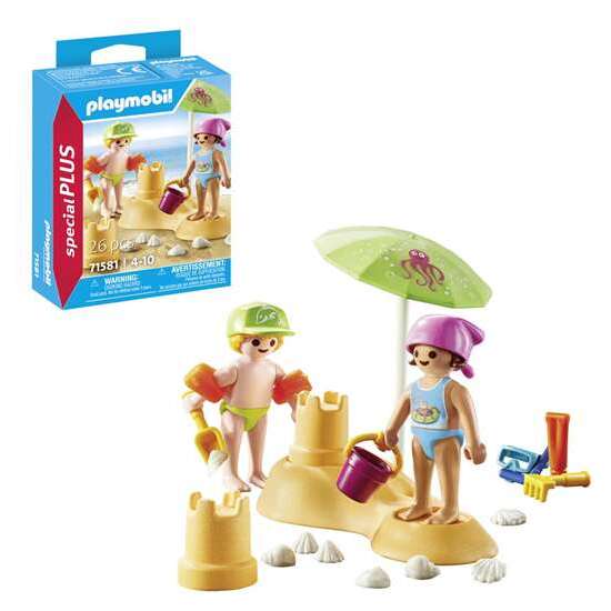 FIGURA NIÑOS CON CASTILLO DE ARENA PLAYMOBIL SPECIAL PLUS image 0