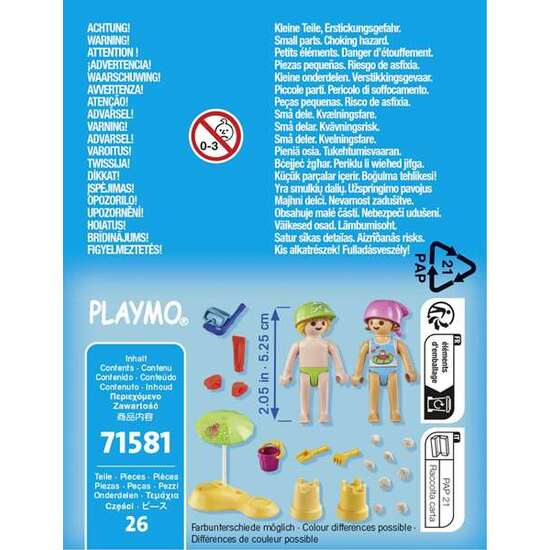 FIGURA NIÑOS CON CASTILLO DE ARENA PLAYMOBIL SPECIAL PLUS image 1