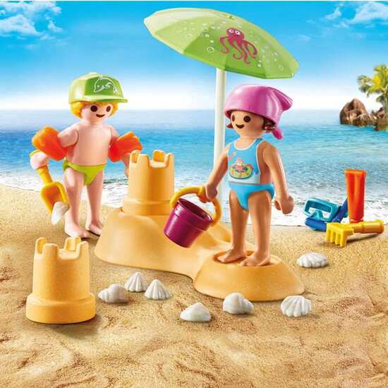 FIGURA NIÑOS CON CASTILLO DE ARENA PLAYMOBIL SPECIAL PLUS image 2