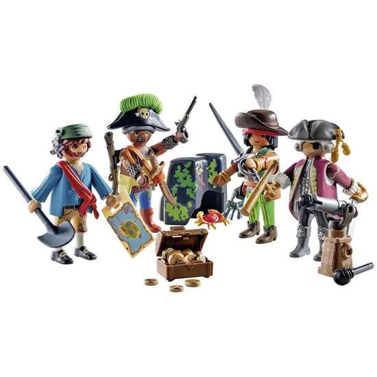 FIGUAS PIRATAS CON ACCESORIOS PLAYMOBIL PIRATES image 0