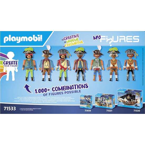 FIGUAS PIRATAS CON ACCESORIOS PLAYMOBIL PIRATES image 2