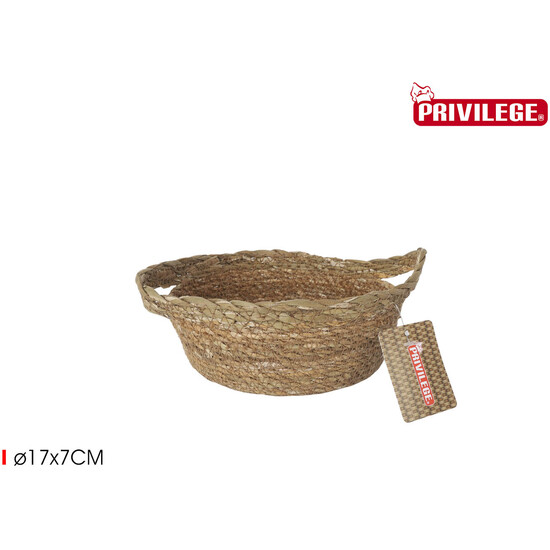 CESTA CONICA MIMBRE RED.C/ASA Ø17X7CM PRIVILEGE image 0