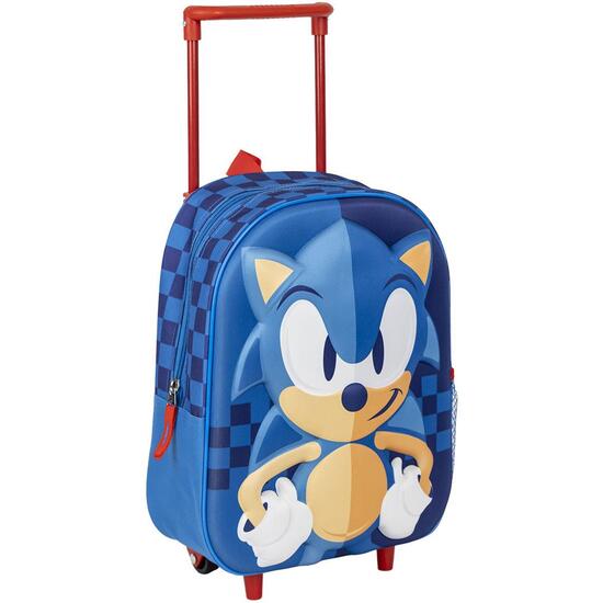 MOCHILA INFANTIL TROLLEY 3D SONIC image 0
