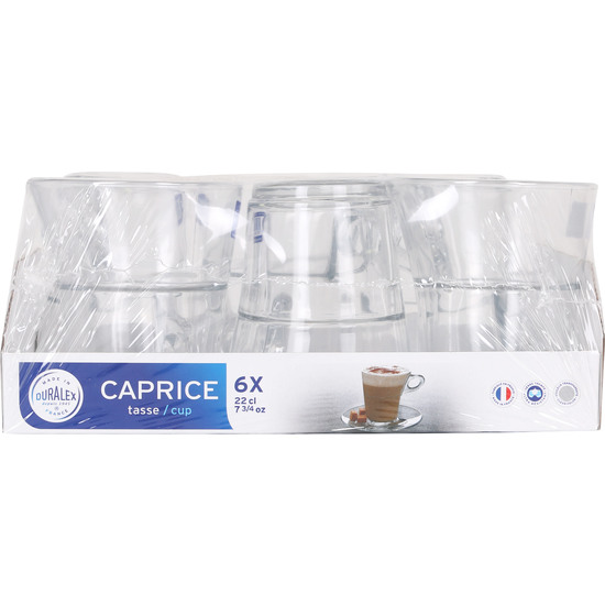 TAZA CAFÉ APILABLE TRANSPARENTE 220CC CAPRICE image 1