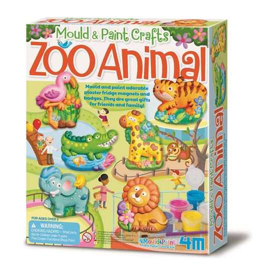 MOLDEA Y PINTA DE LOS ANIMALES DEL ZOO image 0