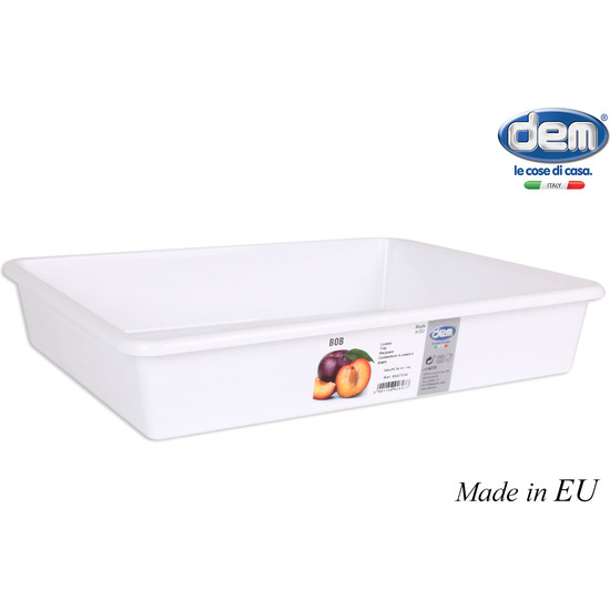 WHITE BIG TRAY 34X26,5CM / 4L  image 0