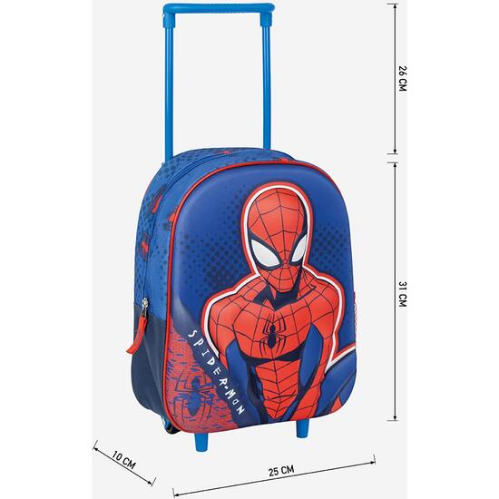 MOCHILA INFANTIL TROLLEY 3D SPIDERMAN image 4