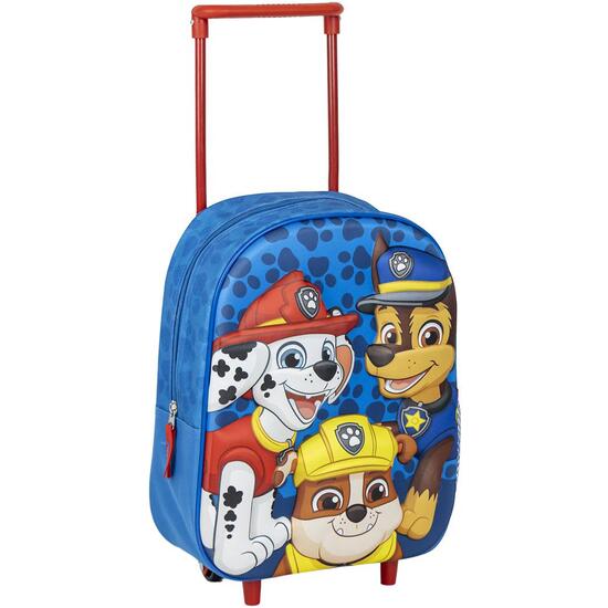 MOCHILA INFANTIL TROLLEY 3D PAW PATROL image 0