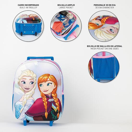 MOCHILA INFANTIL TROLLEY 3D FROZEN image 3