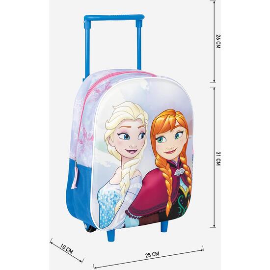 MOCHILA INFANTIL TROLLEY 3D FROZEN image 4