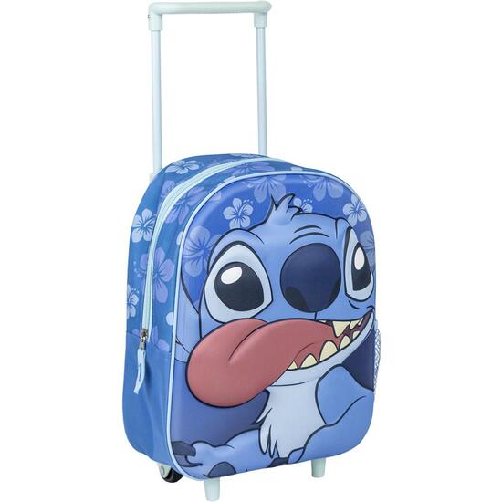 MOCHILA INFANTIL TROLLEY 3D STITCH image 0