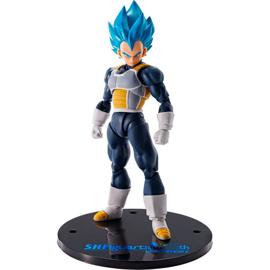 FIGURA SH FIGUARTS VEGETA SUPER SAIYAN BLUE 15TH ANNIVERSARY DRAGON BALL SUPER 14CM image 0