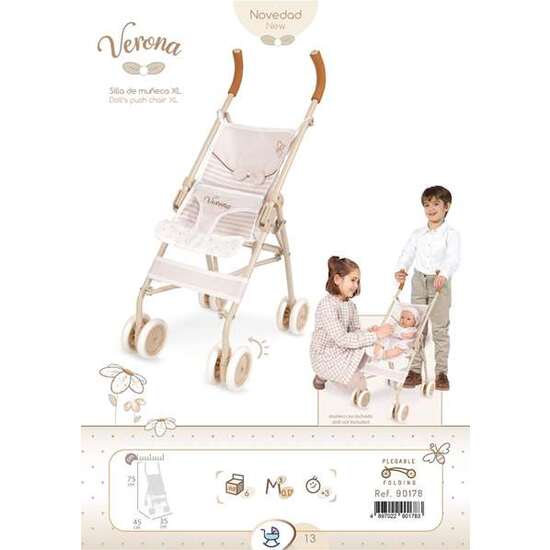 SILLA DE MUÑECA GRANDE - PARA MUÑECAS DE HASTA 52 CM. VERONA 35X45X75 CM image 5