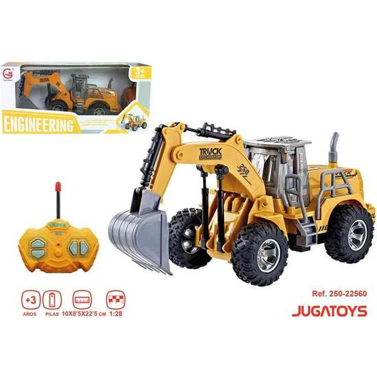 RETRO EXCAVADORA RADIO CONTROL, ESCALA 1:28 10X85X225CM image 1