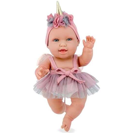 ANDREA BABY UNICORNIO ROSA MAQUILLAJE REF: 3138-24 38 CM image 0