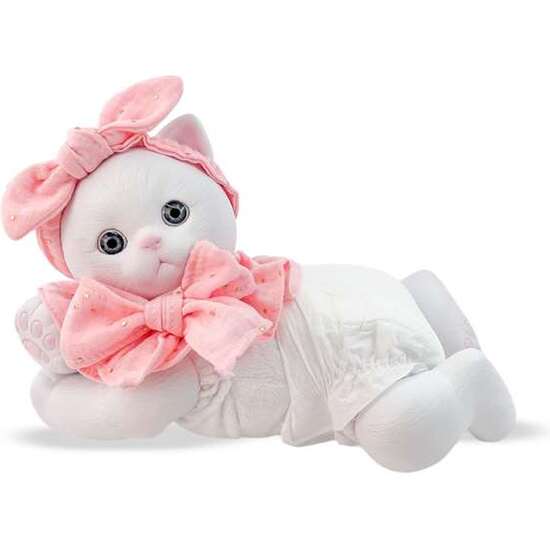 ANIREAL GATO BLANCO  REF: 60130-24 35 CM image 0