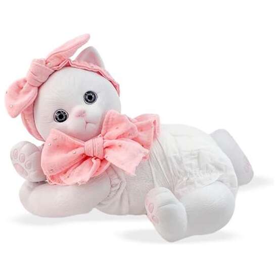 ANIREAL GATO BLANCO  REF: 60130-24 35 CM image 1