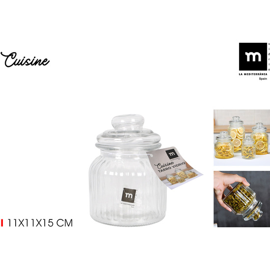 > TARRO VIDRIO CUISINE 11X15CM LA MEDITERR image 0