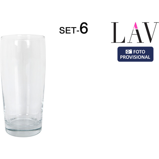 SET 6 VASOS CERVEZA 575CC image 0