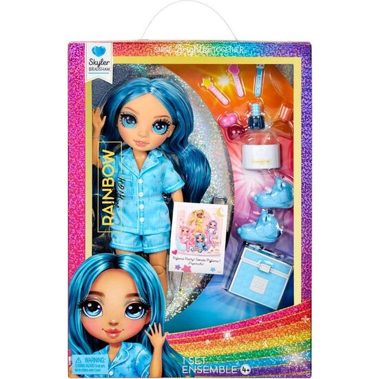 MUÑECA SKYLER FIESTA PIJAMA RAINBOW HIGH 22CM image 0