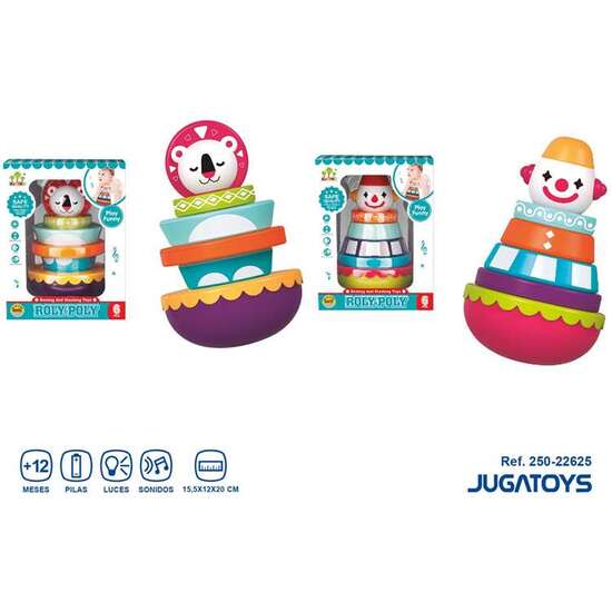 TENTETIESO PAYASO O LEÓN MUSICAL 155X12X20CM - MODELOS SURTIDOS image 0