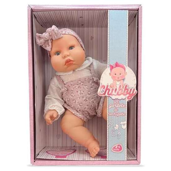 CHUBBY BABY PETO LILA FLORES REF: 20008-24 50 CM image 1