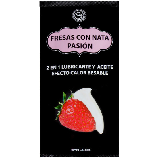 MONODOSIS LUBRICANTE FRESAS CON NATA -10ML image 0