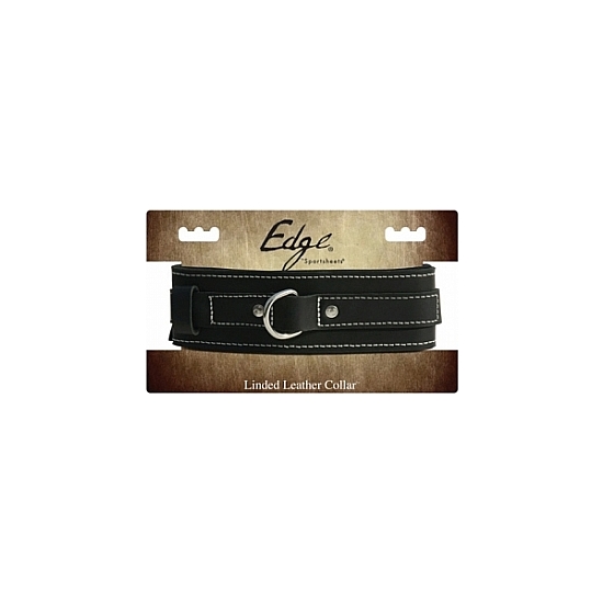 LINED LEATHER COLLAR image 1