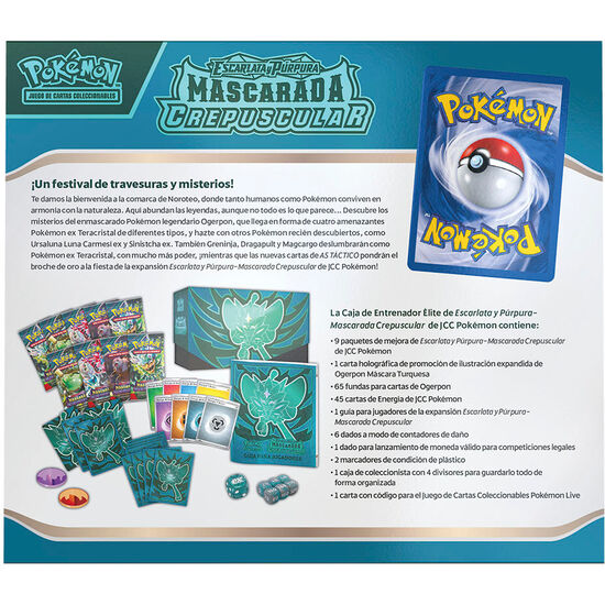 ESTUCHE JUEGO CARTAS COLECCIONABLES MASCARADA CREPUSCULAR ESCARLATA Y PURPURA POKEMON ESPAÑOL image 1