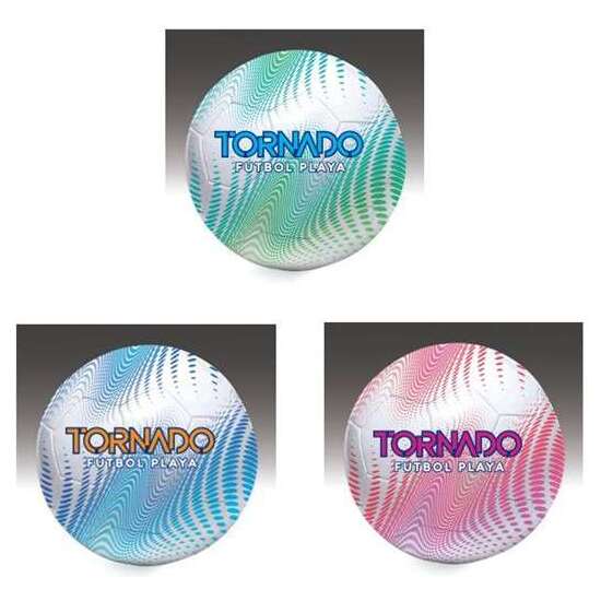 BALÓN FÚTBOL PLAYA TORNADO, 22 CM 270-290 GR. - MODELOS SURTIDOS image 0
