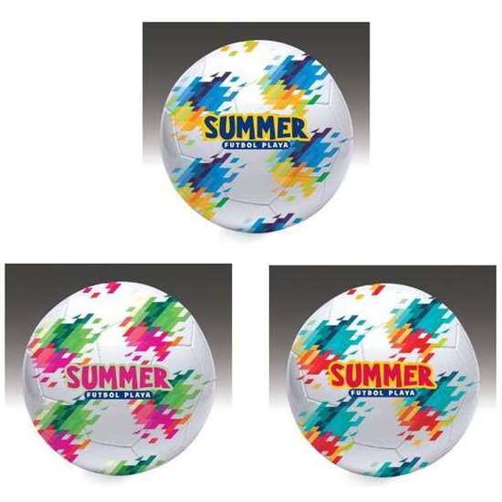 BALÓN FÚTBOL PLAYA SUMMER, 22 CM, 270-290 GR. - MODELOS SURTIDOS image 0