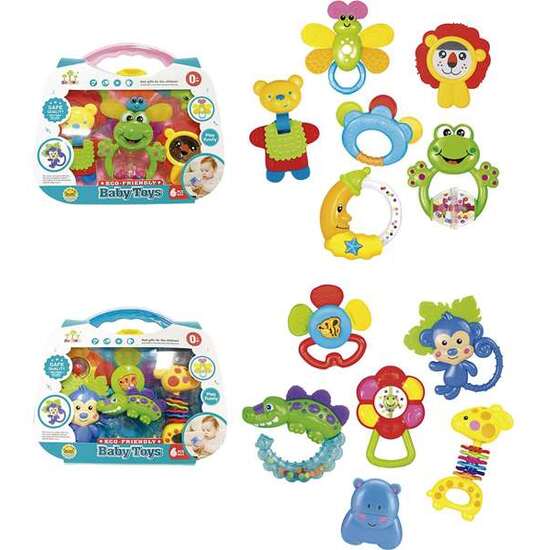 SONAJEROS ANIMALES INFANTILES EN PACK 6 UD. EN MALETÍN 30X27X75CM - MODELOS SURTIDOS image 1