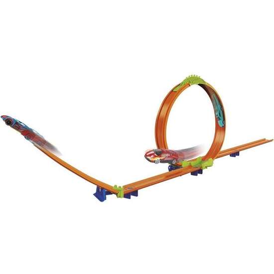 PISTA SURFURJOUS CON LOOPING Y ALMACENAMIENTO, INCLUYE 2 COCHES, 36X33X55CM - MODELOS SURTIDOS image 1