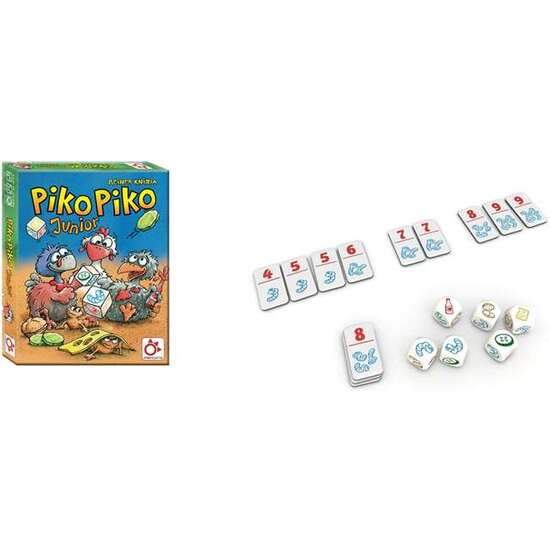 JUEGO INFANTIL PIKO PIKO JUNIOR, LANZA EL DADO Y HAZ TU HAMBURGUESA DE GUSANOS. image 1