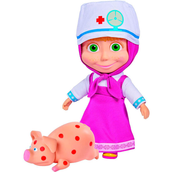 MUÑECA MASHA VETERINARIA MASHA Y EL OSO 23CM image 1