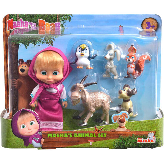 BLISTER 6 FIGURAS MASHA Y EL OSO image 0