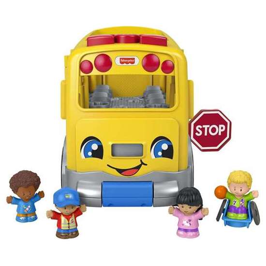 AUTOBÚS ESCOLAR GRANDE LITTLE PEOPLE. INCLUYE 4 FIGURAS. image 2