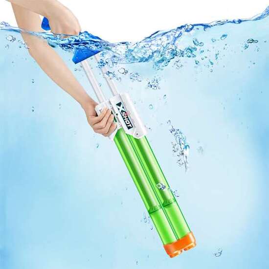 PISTOLA DE AGUA X-SHOT QUAD STREAM BLASTER CON DOS CAÑONES 135X596X57CM - MODELOS SURTIDOS image 1