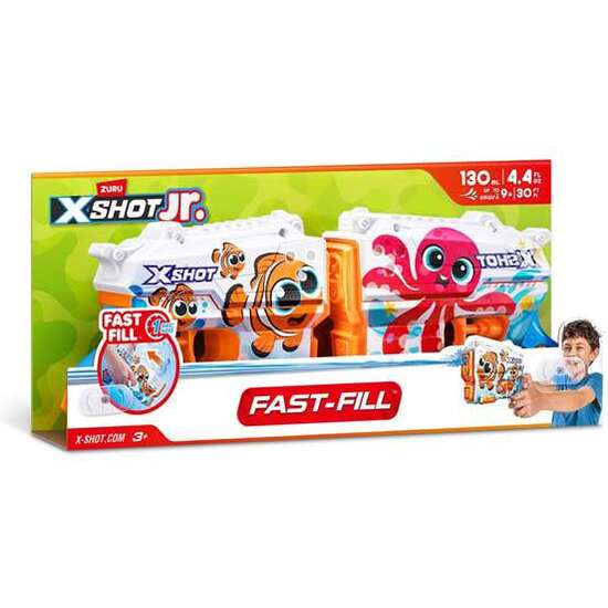 PISTOLAS DE AGUA PACK 2 UD. X-SHOT PRESCHOOL BLASTER 155X37X48CM image 1