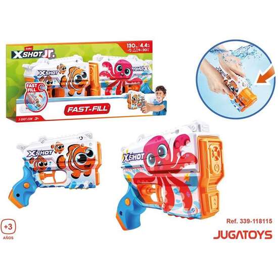 PISTOLAS DE AGUA PACK 2 UD. X-SHOT PRESCHOOL BLASTER 155X37X48CM image 4