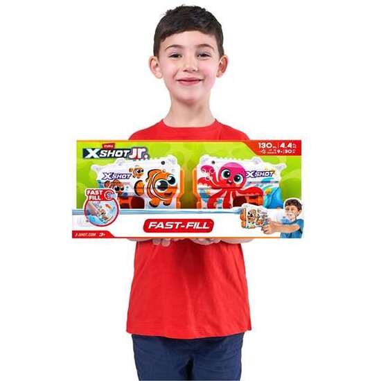 PISTOLAS DE AGUA PACK 2 UD. X-SHOT PRESCHOOL BLASTER 155X37X48CM image 5