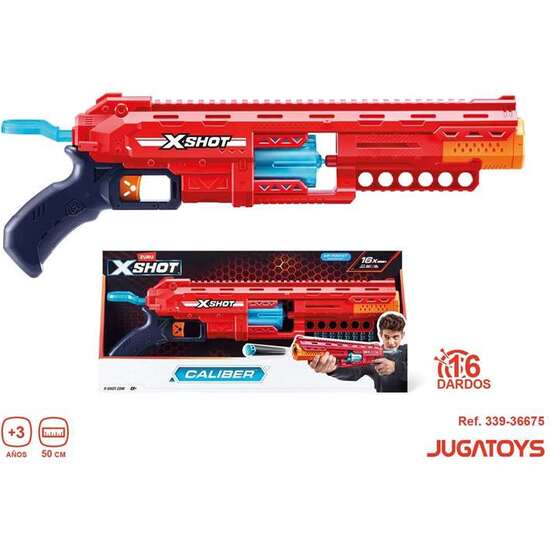 PISTOLA X-SHOT CALIBER, INCLUYE 16 DARDOS 23X50X7CM image 2