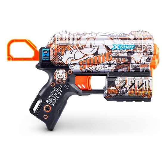 PISTOLA X-SHOT SONIC SKINS FLUX, 8 DARDOS 183X32X53CM - MODELOS SURTIDOS image 3