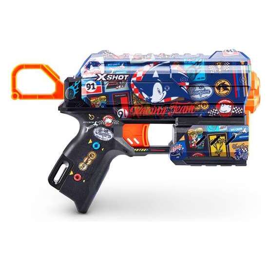 PISTOLA X-SHOT SONIC SKINS FLUX, 8 DARDOS 183X32X53CM - MODELOS SURTIDOS image 5