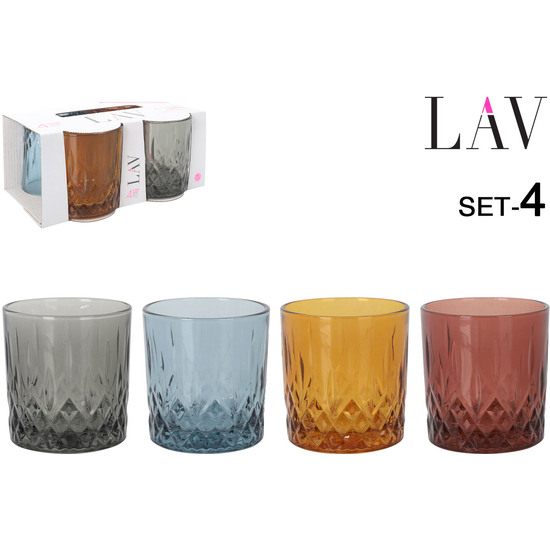 SET 4 VASOS 330CC COLORES image 0