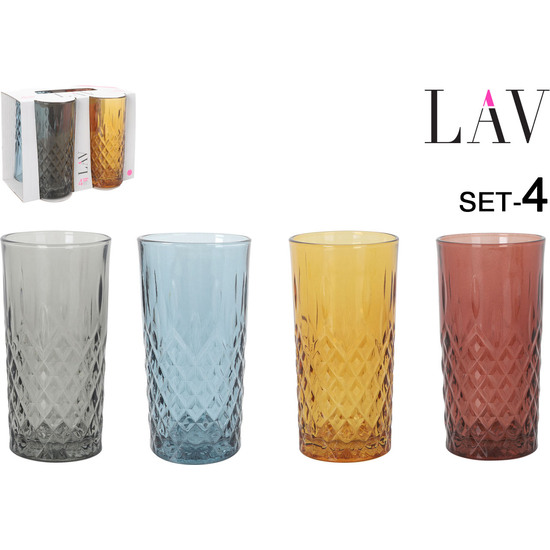 SET 4 VASOS 356CC ODIN COLORES image 0