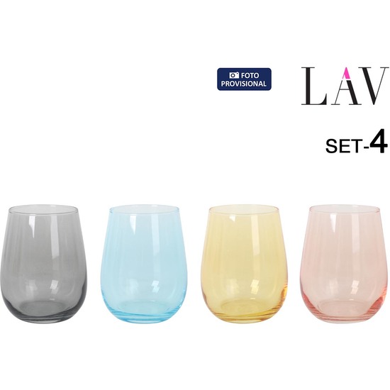 SET 4 VASOS 360CC GAIA COLOR image 0